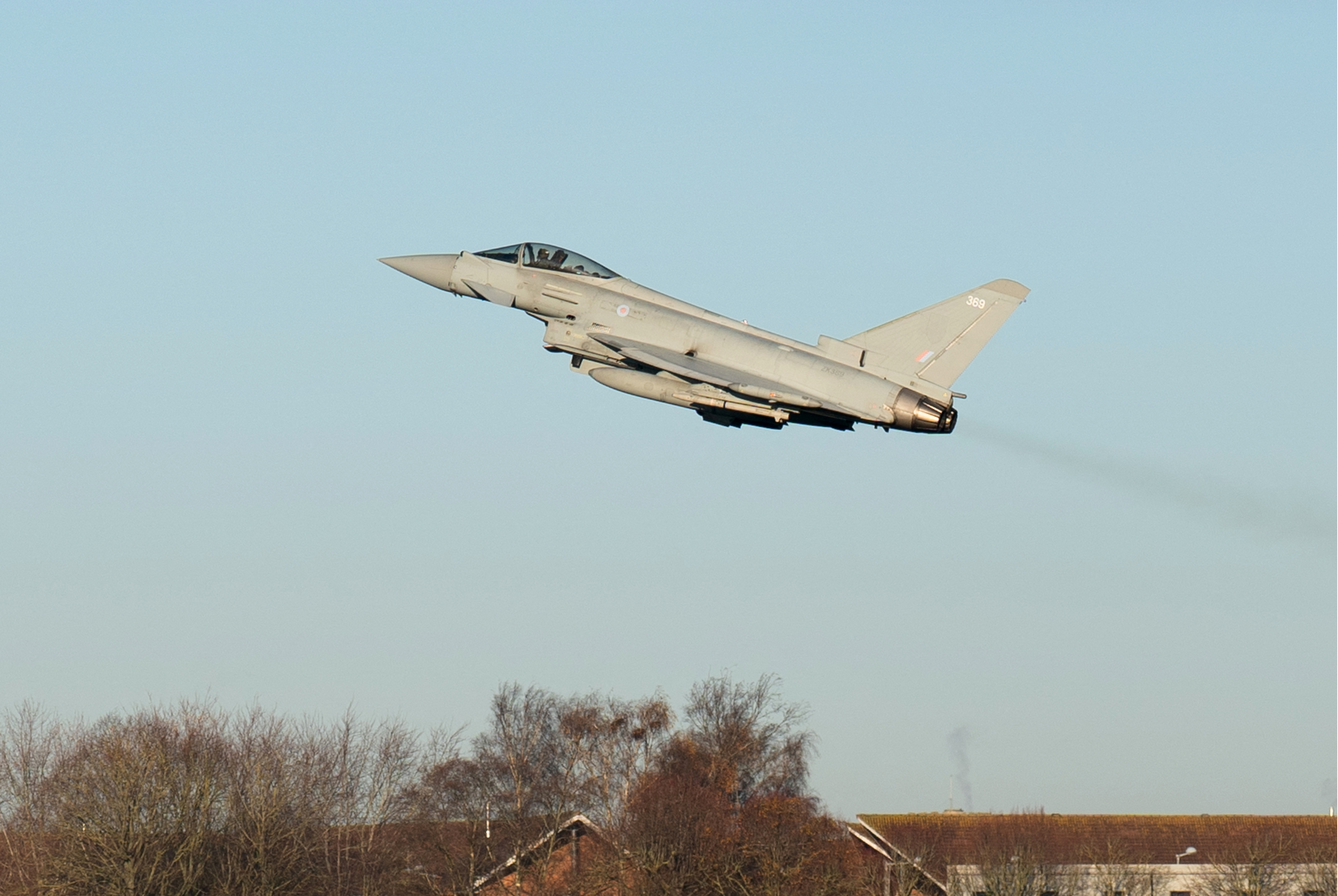 Avión Typhoon de la Fuerza Aérea británica (Reuters)