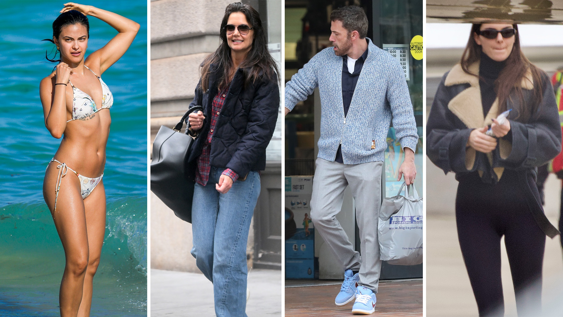 Camila Mendes disfrutó de la playa en Miami, Katie Holmes hizo compras en Nueva York: celebrities en un click