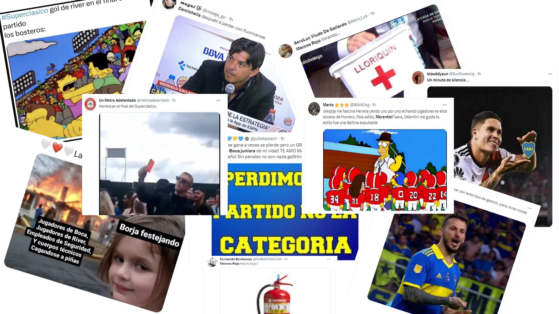 Estallaron los memes por el Superclásico que River Plate le ganó a Boca Juniors: del penal que cobró Darío Herrera a la escandalosa pelea