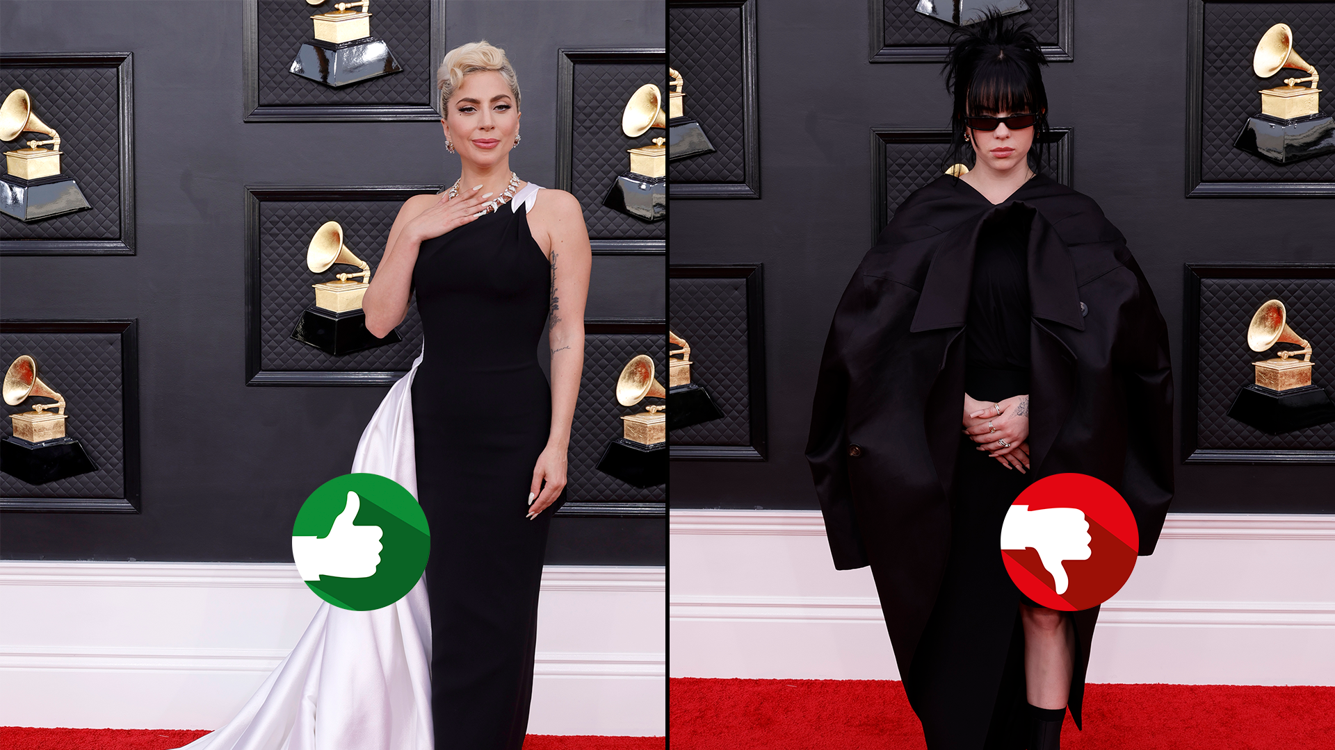 Quiénes fueron los mejores y los peores vestidos de los Grammys 2022 -  Infobae