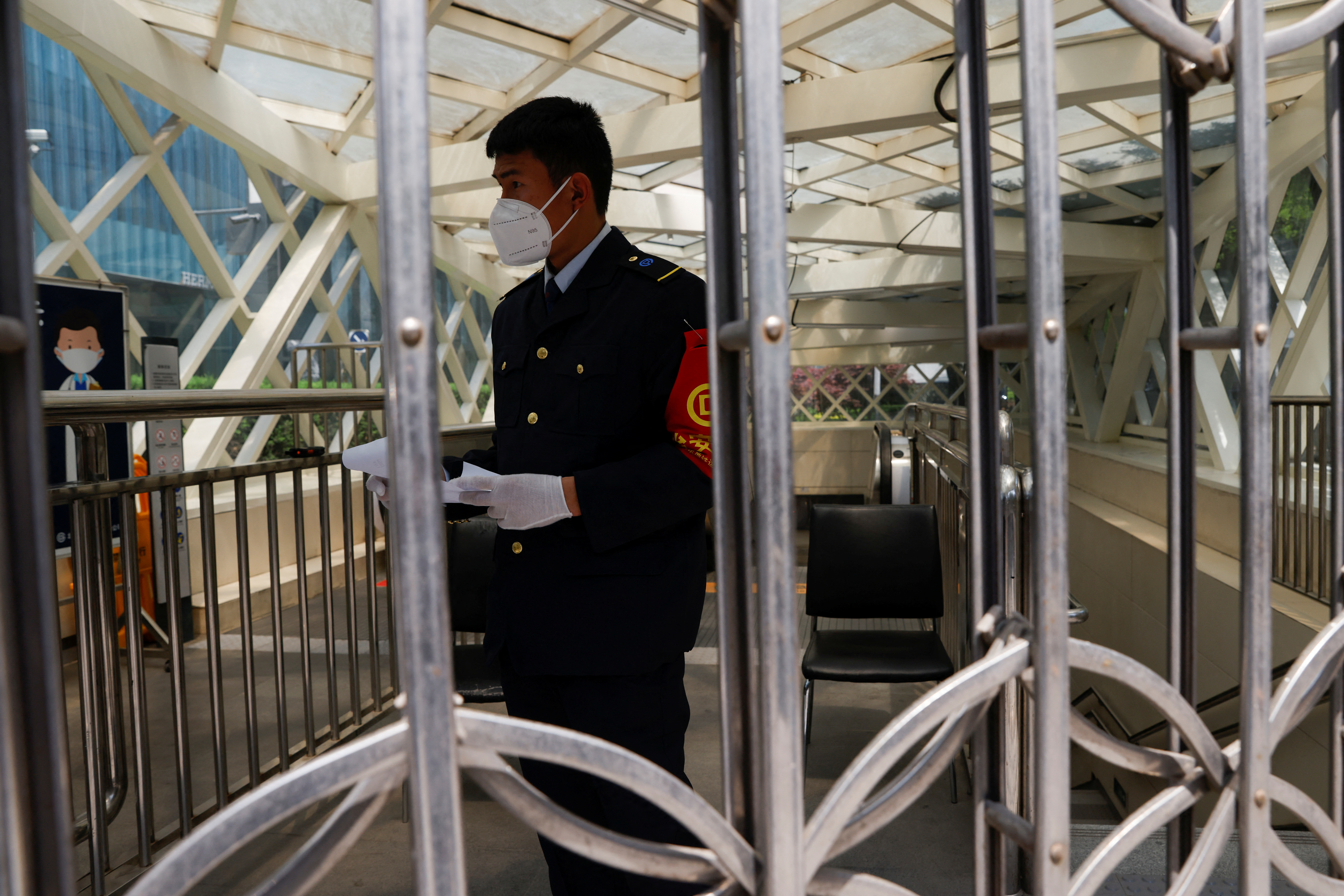 Estación cerrada en Beijing (Reuters)