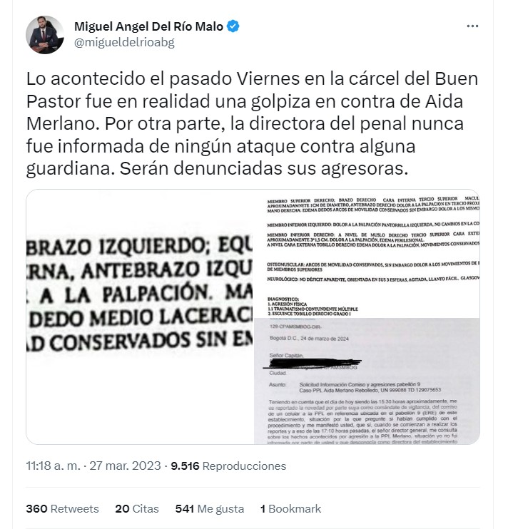 Trino del abogado Miguel Ángel del Rio