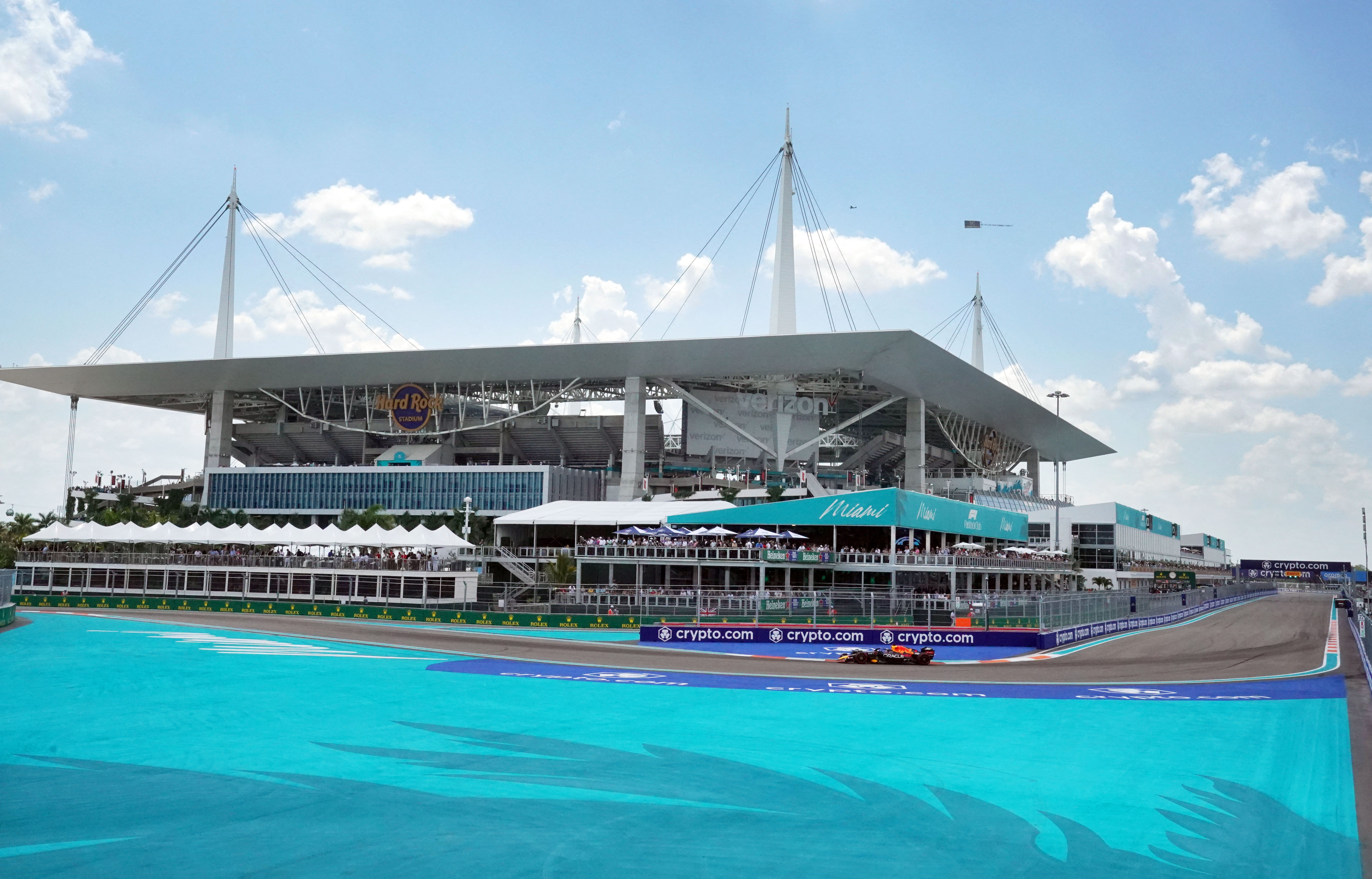 Esta será la primera edición del GP de Miami, un circuito finalizado a días de la llegada de la Fórmula 1 (Foto: John David Mercer/REUTERS)