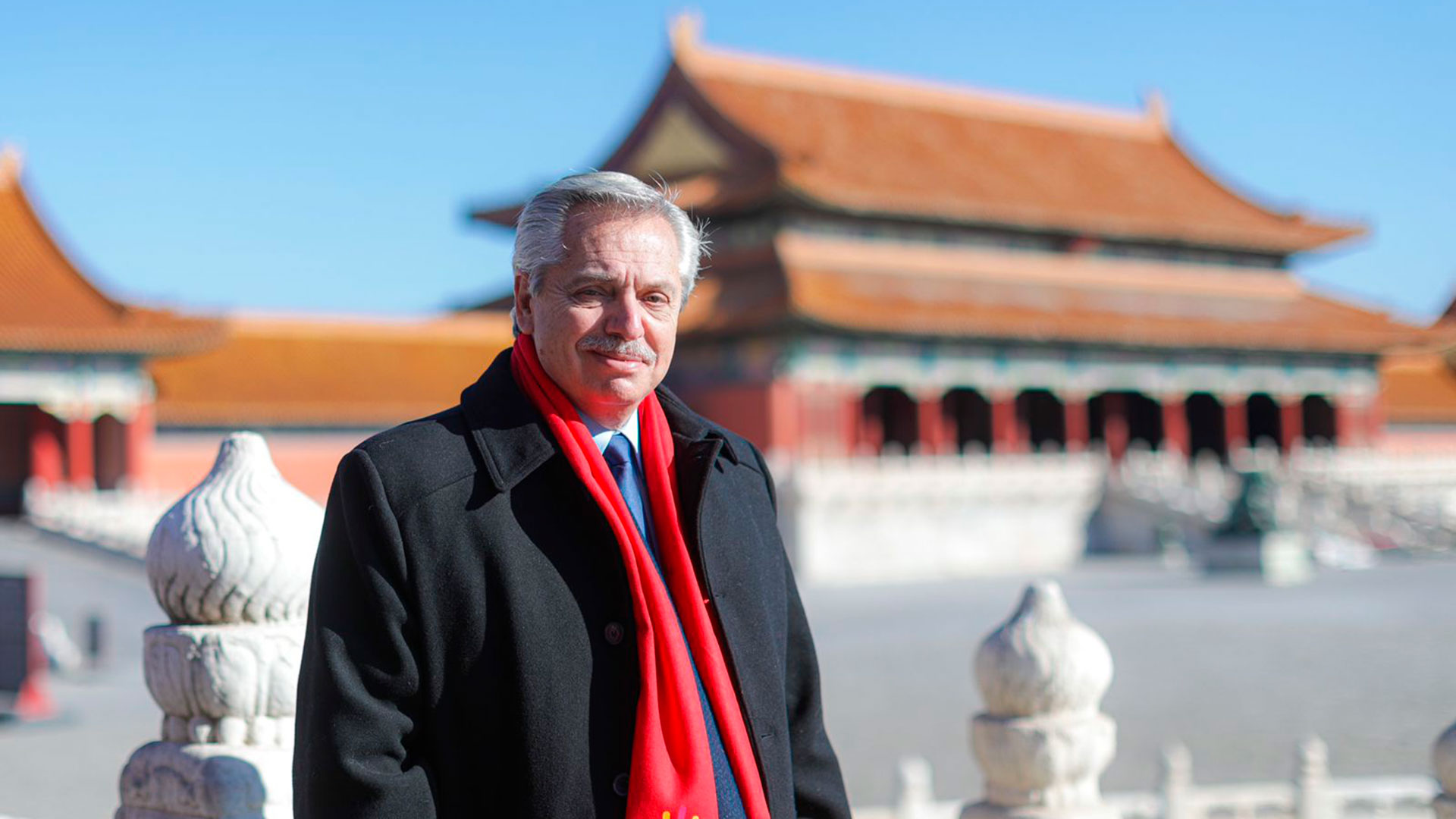 Alberto Fernández en la Ciudad Prohibida de Beijing