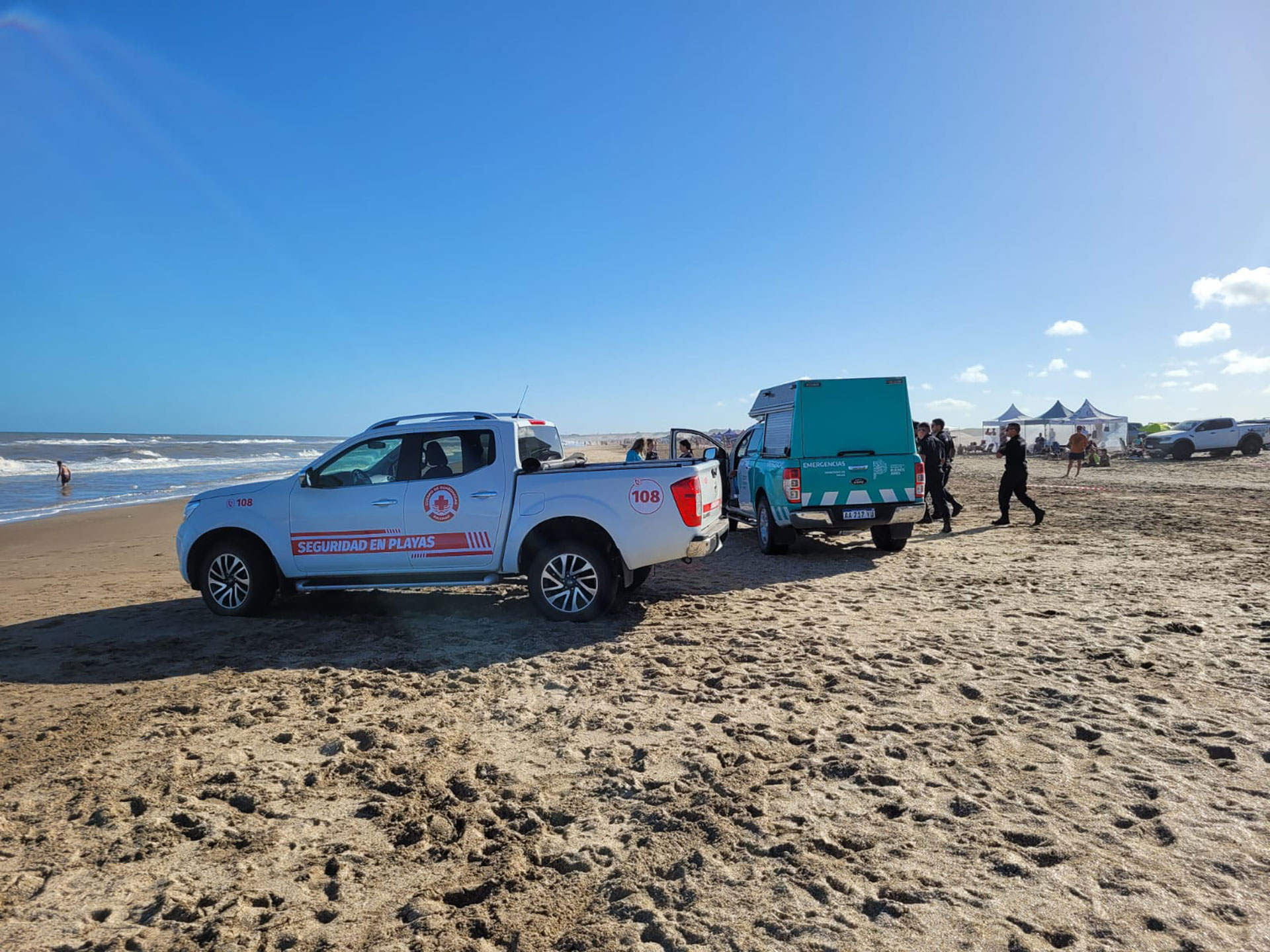 En las playas de la zona norte de Pinamar fue hallado un cuerpo de un adolescente