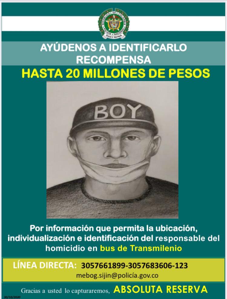 Retrato Hablado Del Presunto Asesino De Oswaldo Muñoz En Transmilenio Infobae 1194