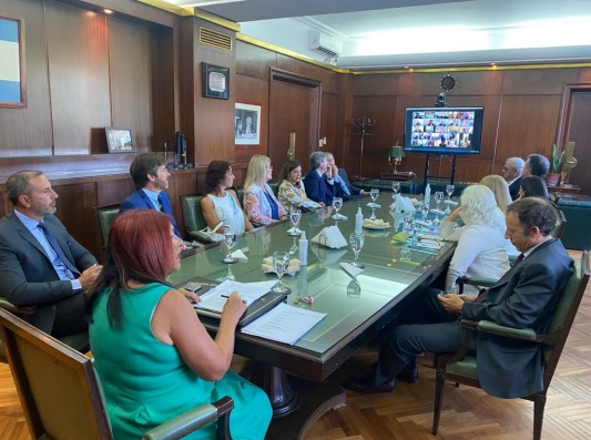 Reunión de la presidenta de Casación Ana María Figueroa con representantes de Tribunales Orales Federales