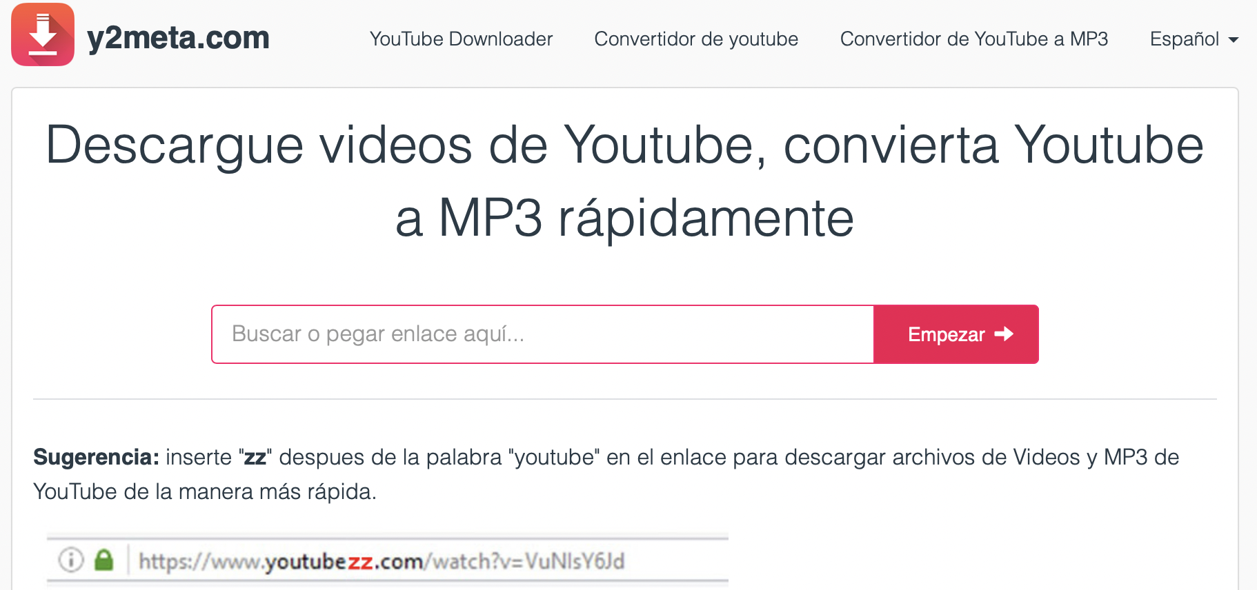 y2meta.com puede descargar su video en varios formatos, incluido MP3. (foto: y2meta.com)