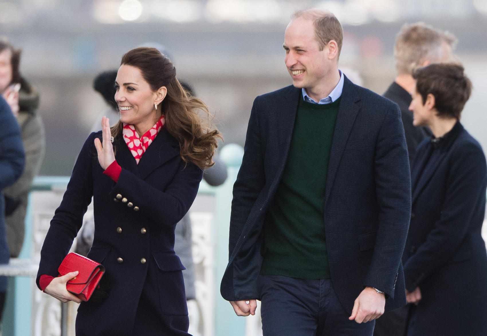 Prince William and Kate visit Mumbles Pier (Photo by Samir Hussein/WireImage)