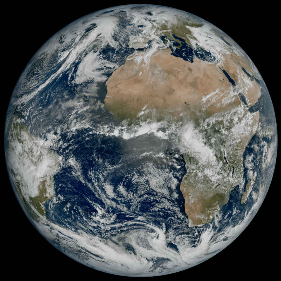 Nuevo satélite europeo captó una imagen de la Tierra como nunca se le vio 