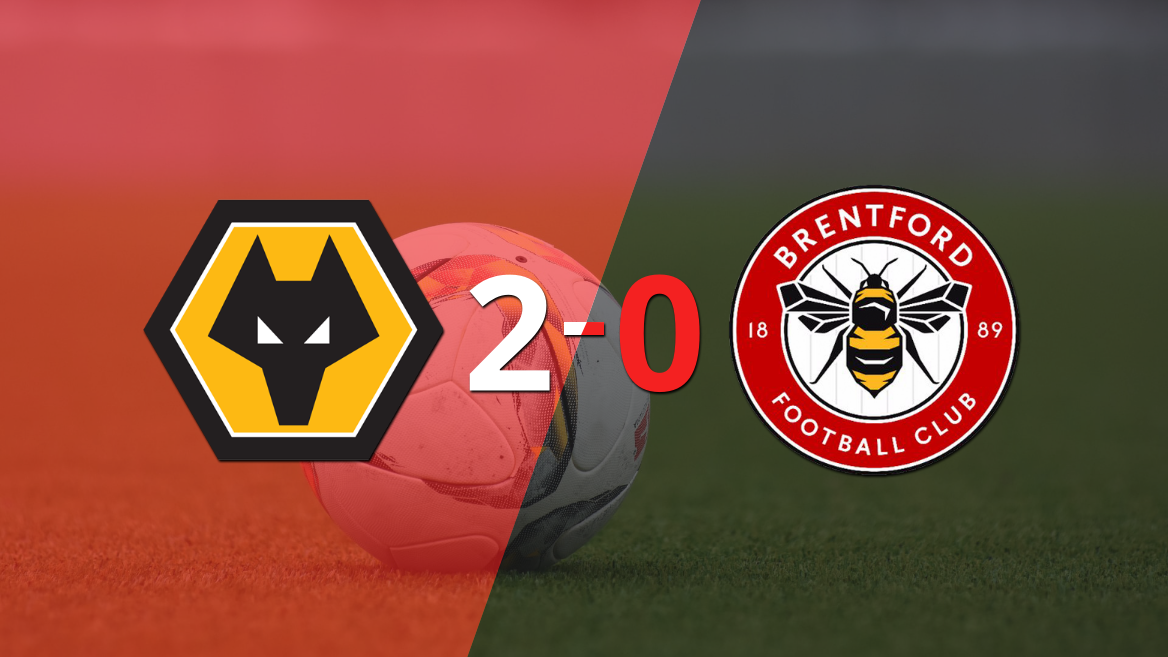 Wolverhampton derrotó 2-0 en casa a Brentford