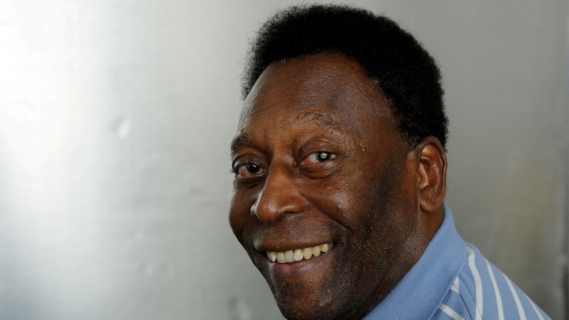 FILE PHOTO: Brazilian player Pele during an interview in New York, USA, April 26, 2016. REUTERS/Lucas Jackson