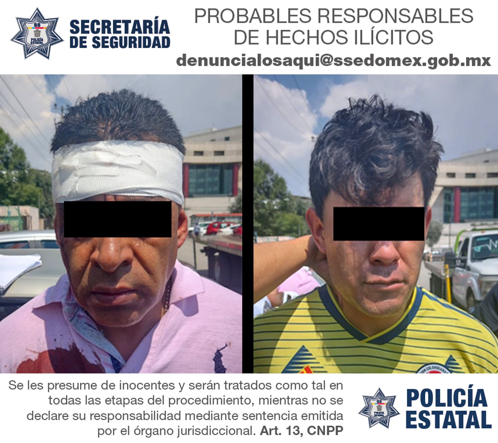 Detuvieron a falsos policías que admiraban al Chapo Guzmán el Estado de México 