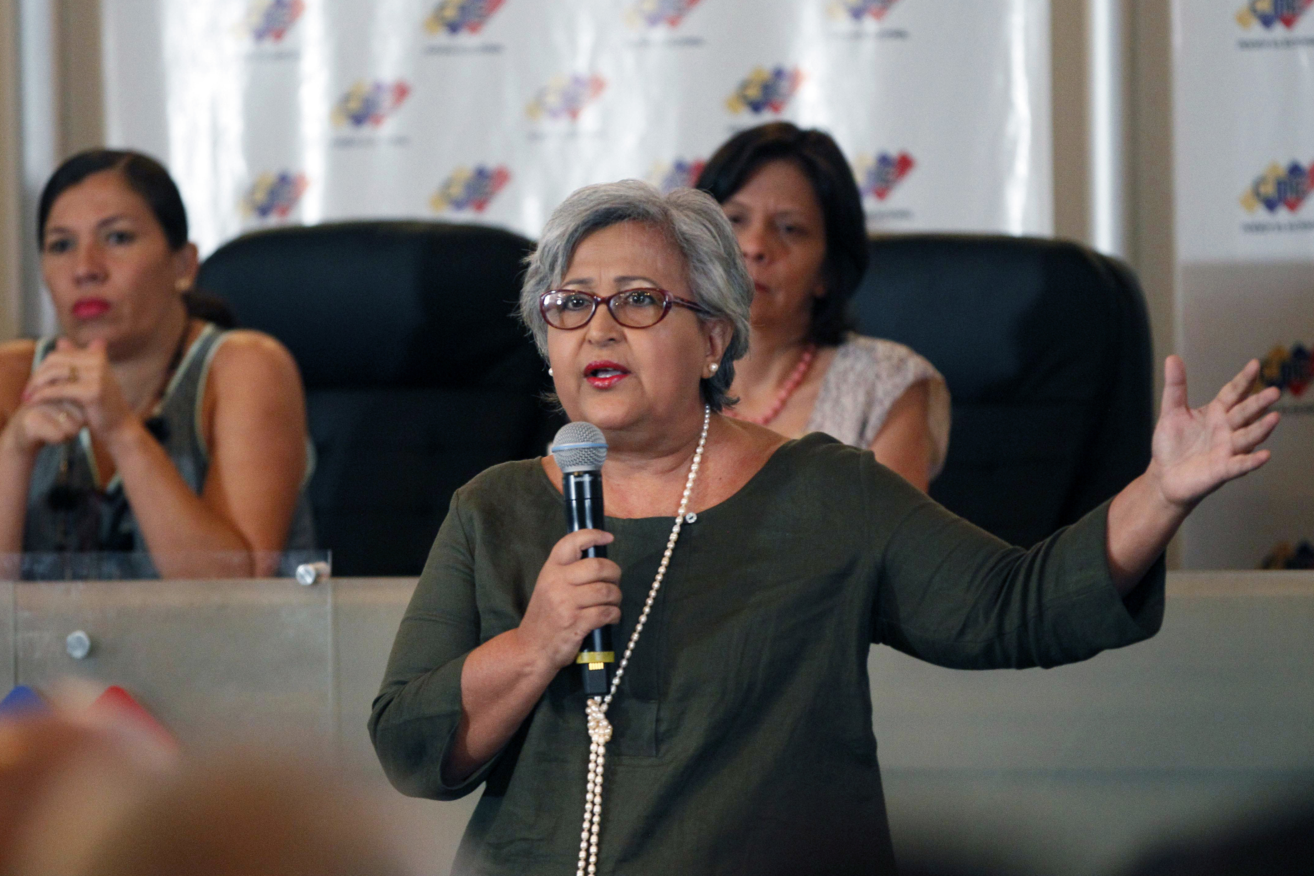 Tibisay Lucena fue presidenta del Consejo Nacional Electoral de Venezuela durante 14 años (AP Foto/Ariana Cubillos)