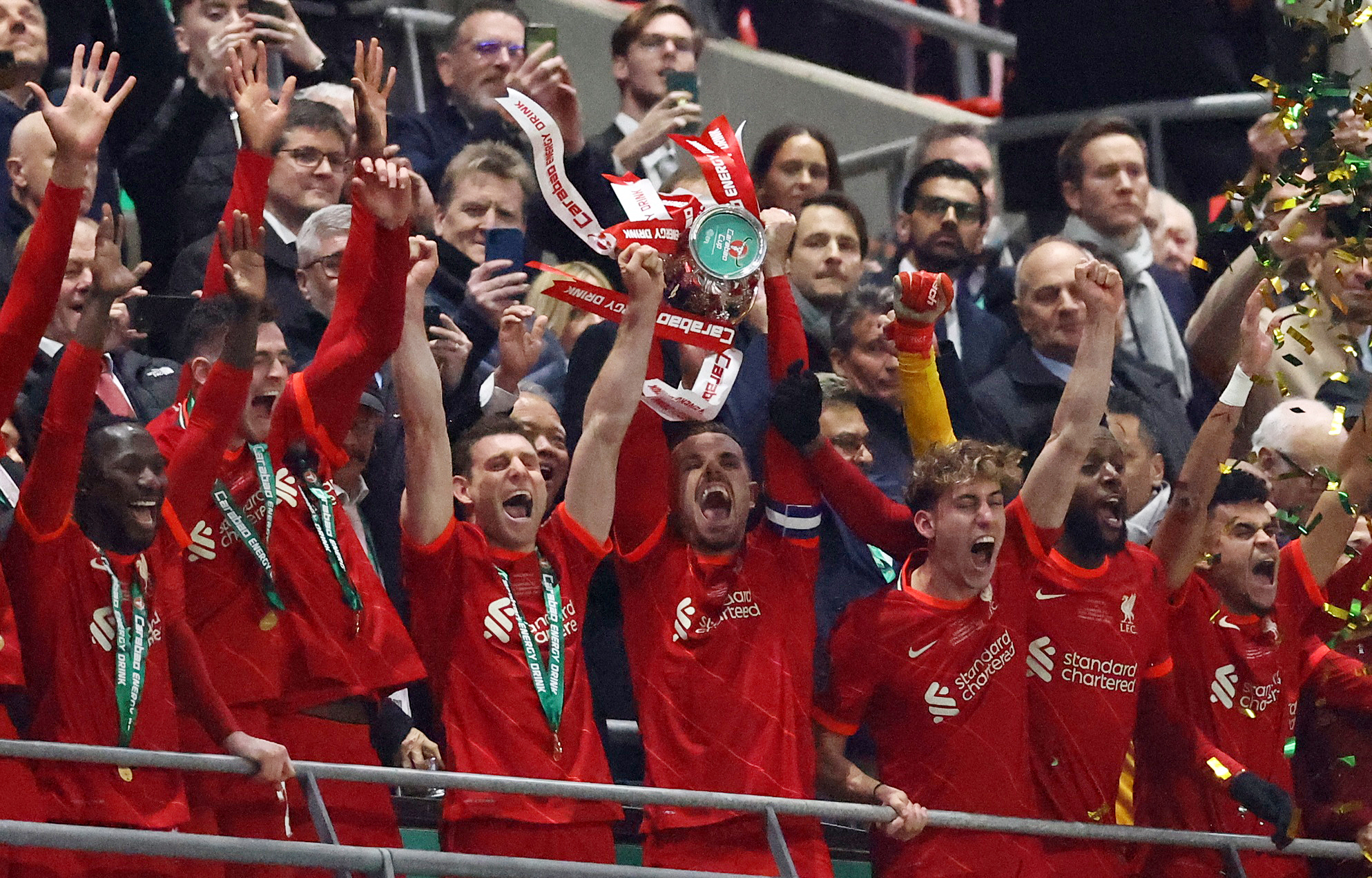 completar marca Mansedumbre Luis Díaz conquista su primer título con el Liverpool: ¡Campeón de la Copa  de la Liga! - Infobae