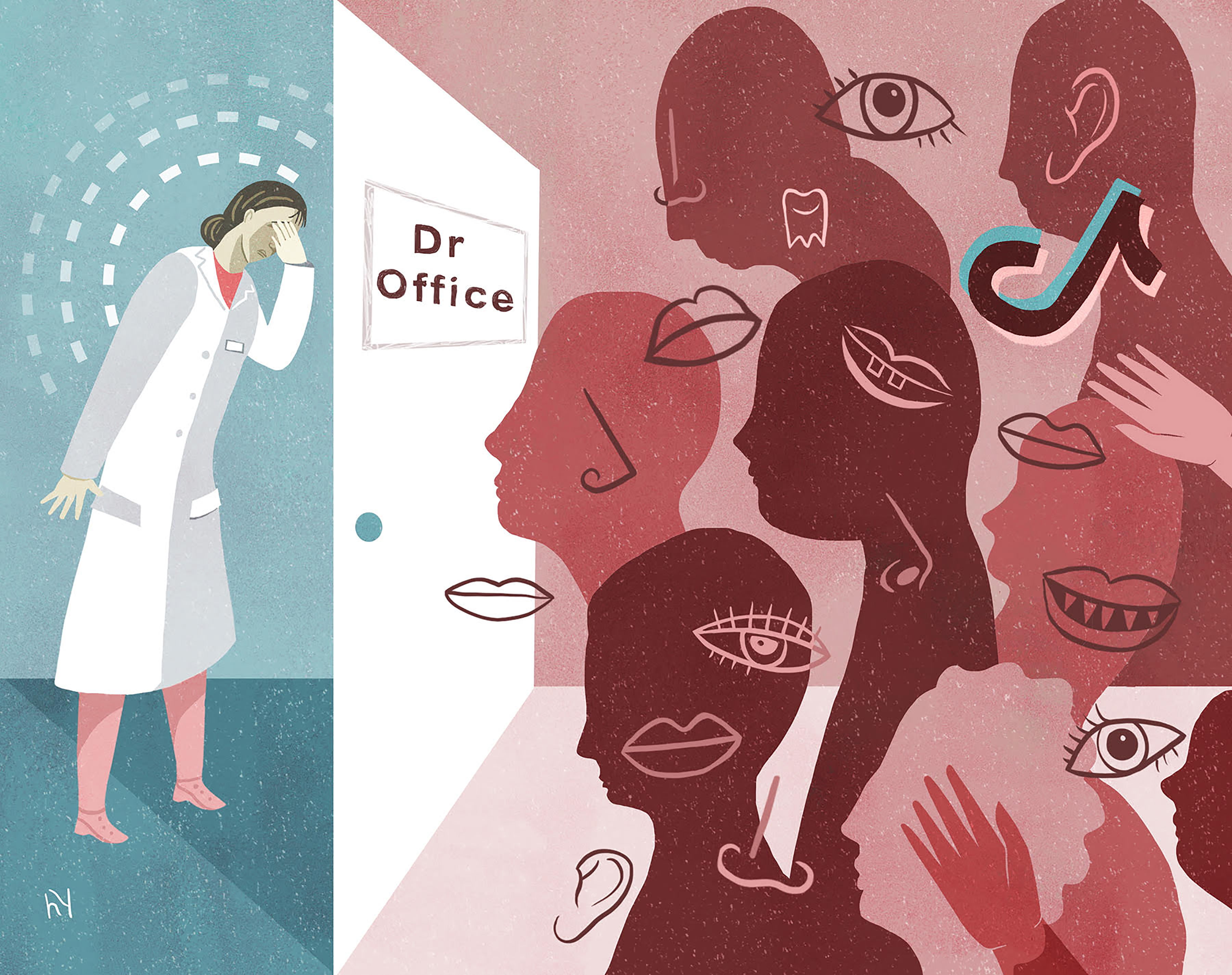 TikTok is bringing in big business for doctors, but they’d kindly like it to stop. (Heidi Younger/The New York Times) -- NO SALES; FOR EDITORIAL USE ONLY WITH NYT STORY TIKTOK BAD ADVICE BY JESSICA SCHIFFER FOR JUNE 15, 2021. ALL OTHER USE PROHIBITED. --