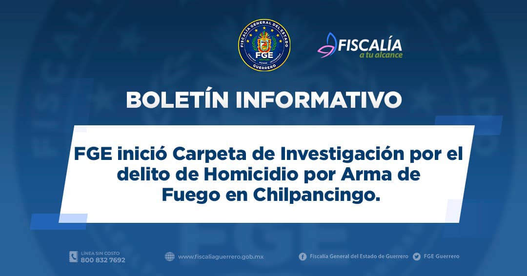 La FGE inició una carpeta de investigación por el homicidio de Fredid "N" 
(Foto: Fiscalía General del Estado de Guerrero)
