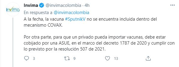 Invima Dice Que No Se Ha Tramitado Ninguna Solicitud De Autorizacion De La Vacuna Sputnik V Infobae