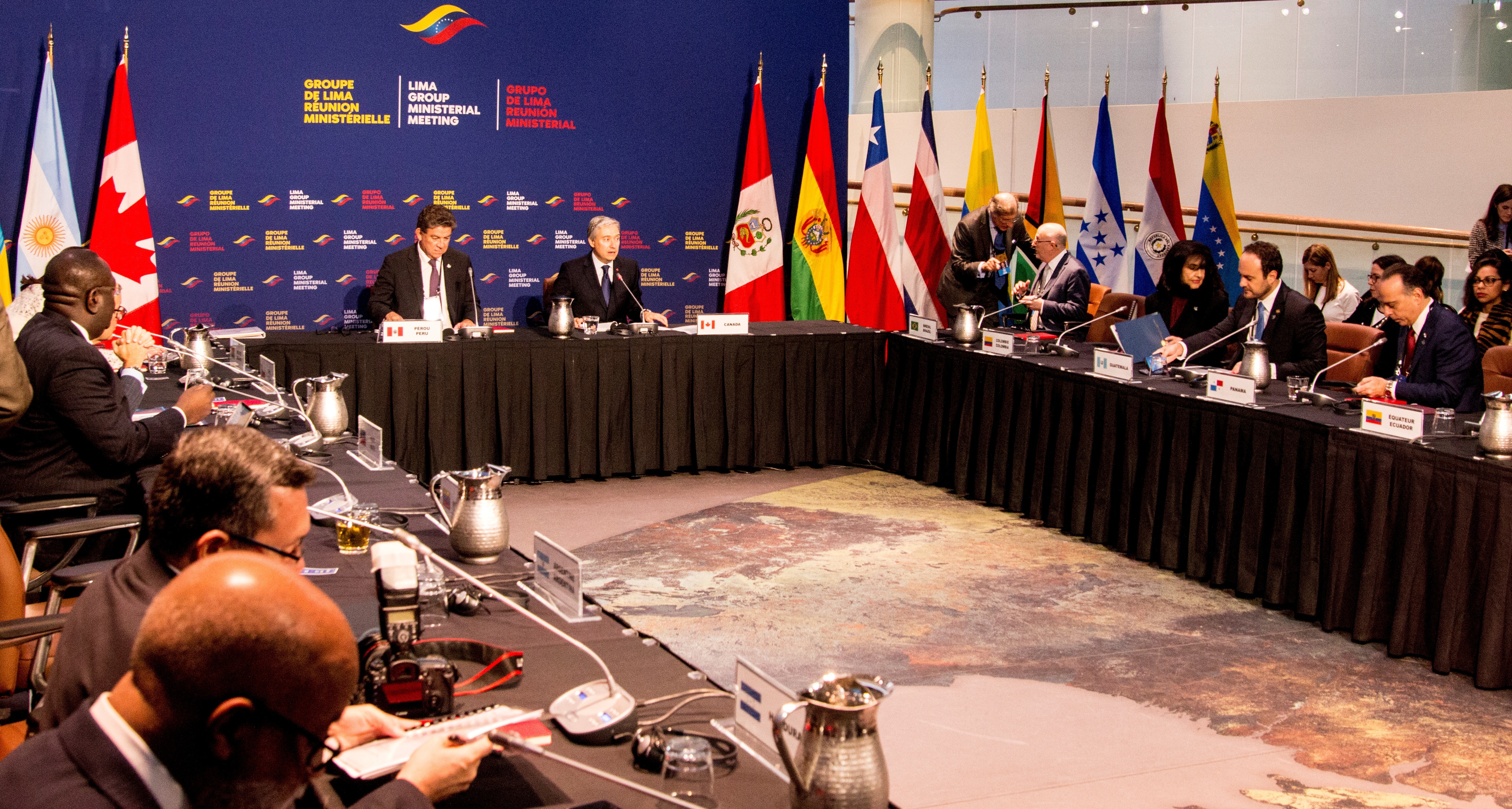 Reunión ministerial del Grupo de Lima celebrada en Ottawa (Canadá) en febrero de 2020. EFE/ Julio César Rivas/Archivo
