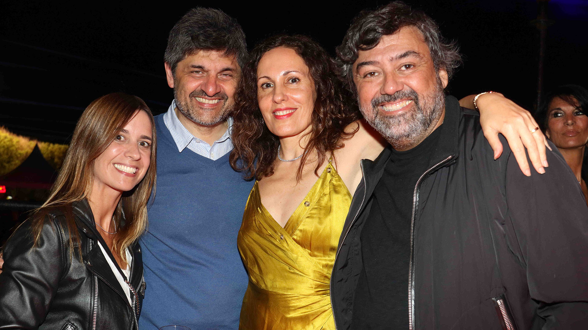 Los empresarios, Juan Cruz Ávila y Marcelo Figoli, junto a sus esposas, María Guastavino y Gisela Asmundo