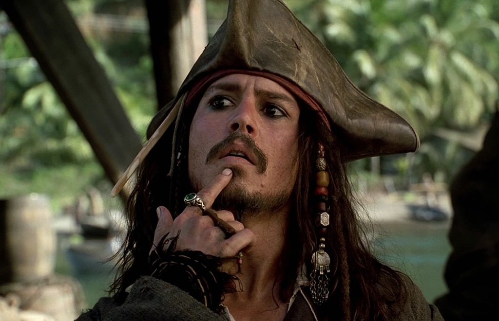 12-09-2012 Johnny Depp es Jack Sparrow en Piratas del Caribe
 (Cultura Disney)

