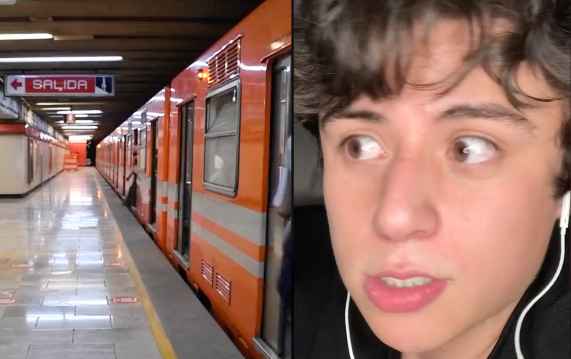 Joven se sube al último vagón del Metro de la CDMX y vive incómodo momento:  “Creí que era mi imaginación” | VIDEO - Infobae