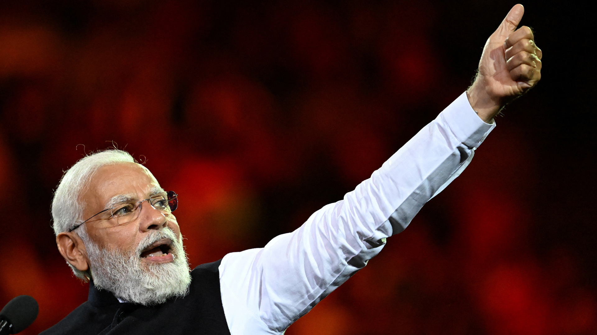 El polémico Narenda Modi, líder del partido hinduista Bharatiya Janata y primer ministro de la India desde 2014 (AFP)