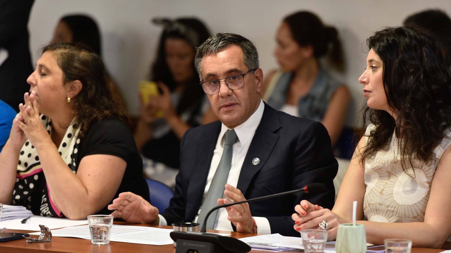 Alejandro Finocchiaro fue uno de los representantes de Juntos por el Cambio en la reunión de la comisión (Adrián Escandar)