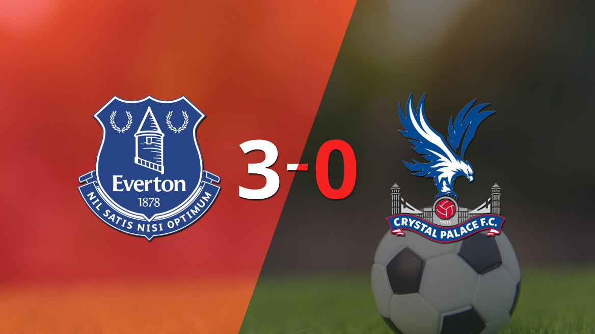 Everton golea 3-0 como local a Crystal Palace