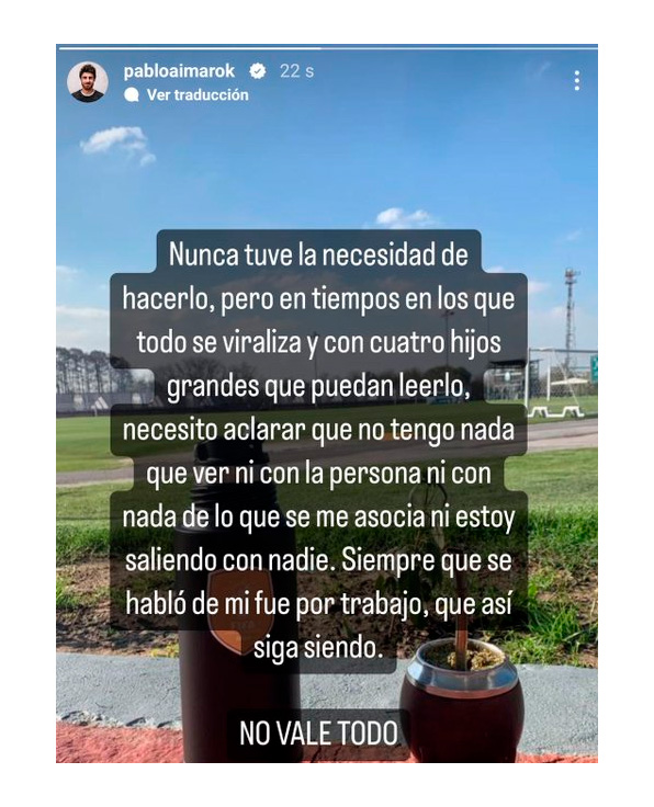 La respuesta del oriundo de Río Cuarto ante la repercusión de las especulaciones