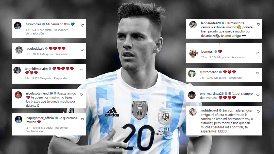 Los conmovedores mensajes de Messi y los futbolistas de la Selección ante el posteo de Lo Celso: “Sin vos nada es igual”