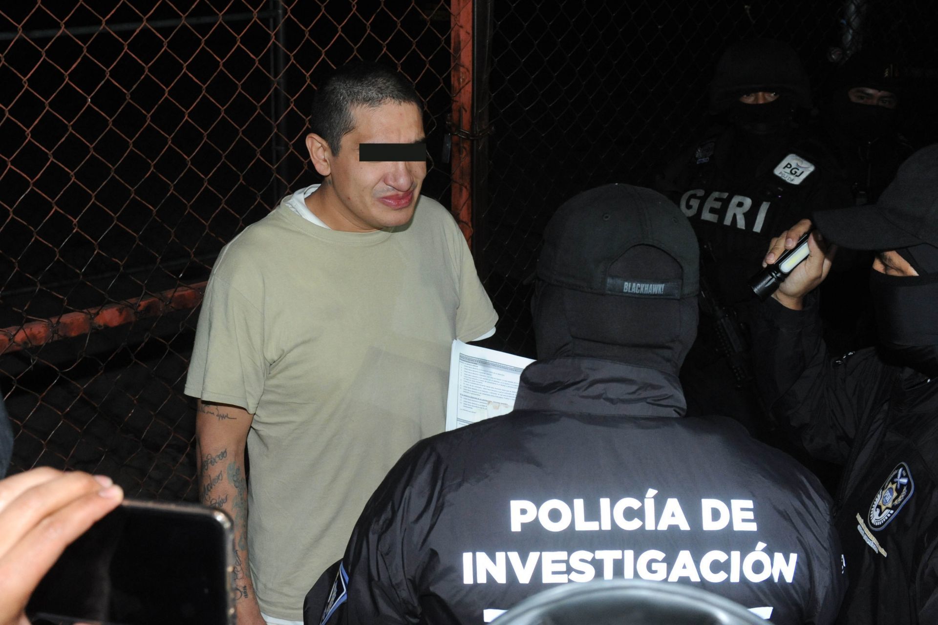 Oscar Andrés , el "Lunares", líder de la Unión Tepito durante su detención (Foto: Luis Carbayo/cuartoscuro)