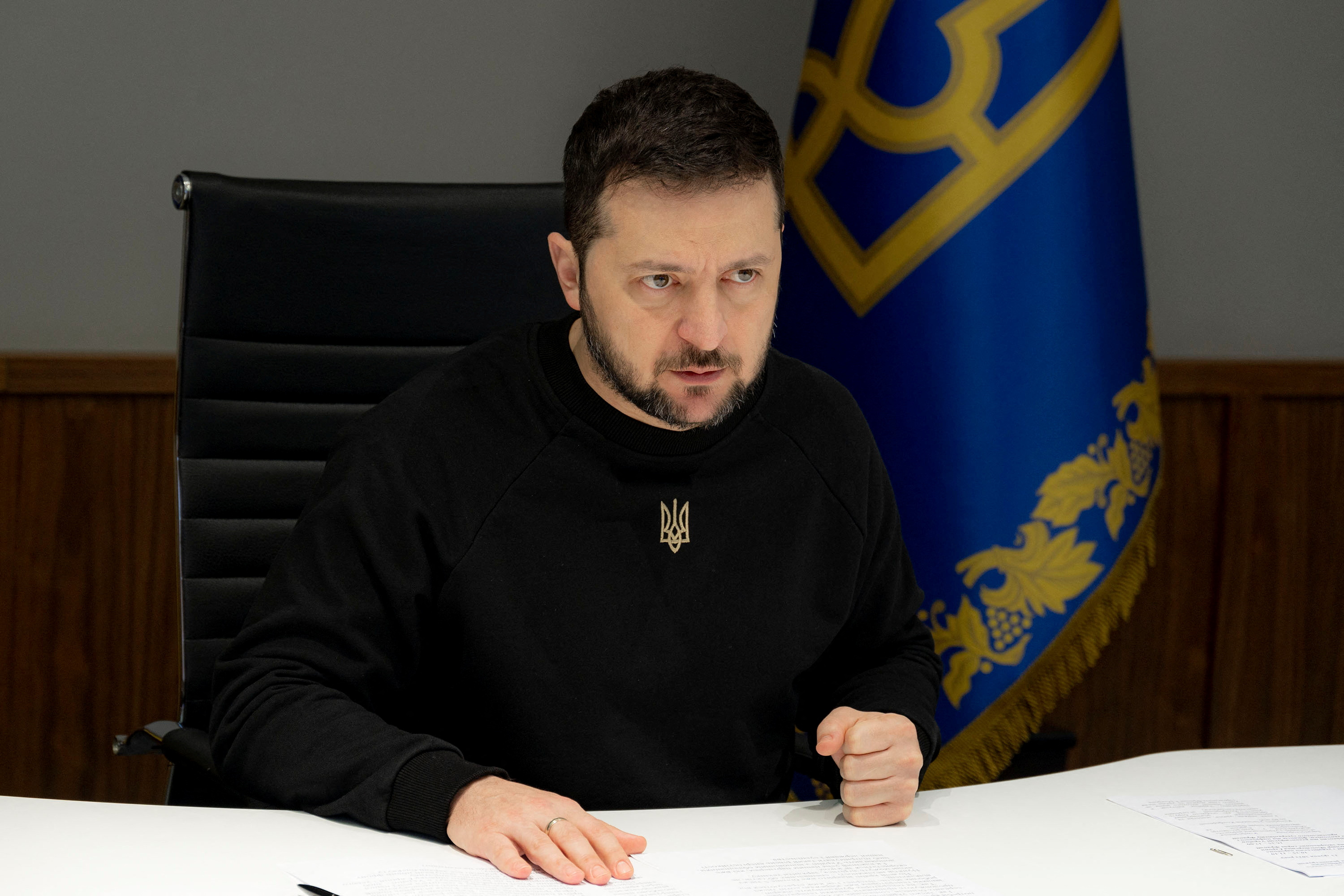 Volodymyr Zelensky (via Reuters)