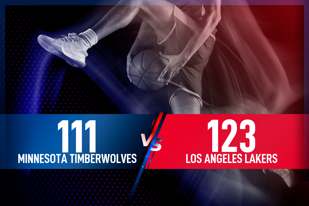 Minnesota Timberwolves - Los Angeles Lakers: Resultado, resumen y estadísticas en directo del partido de la NBA
