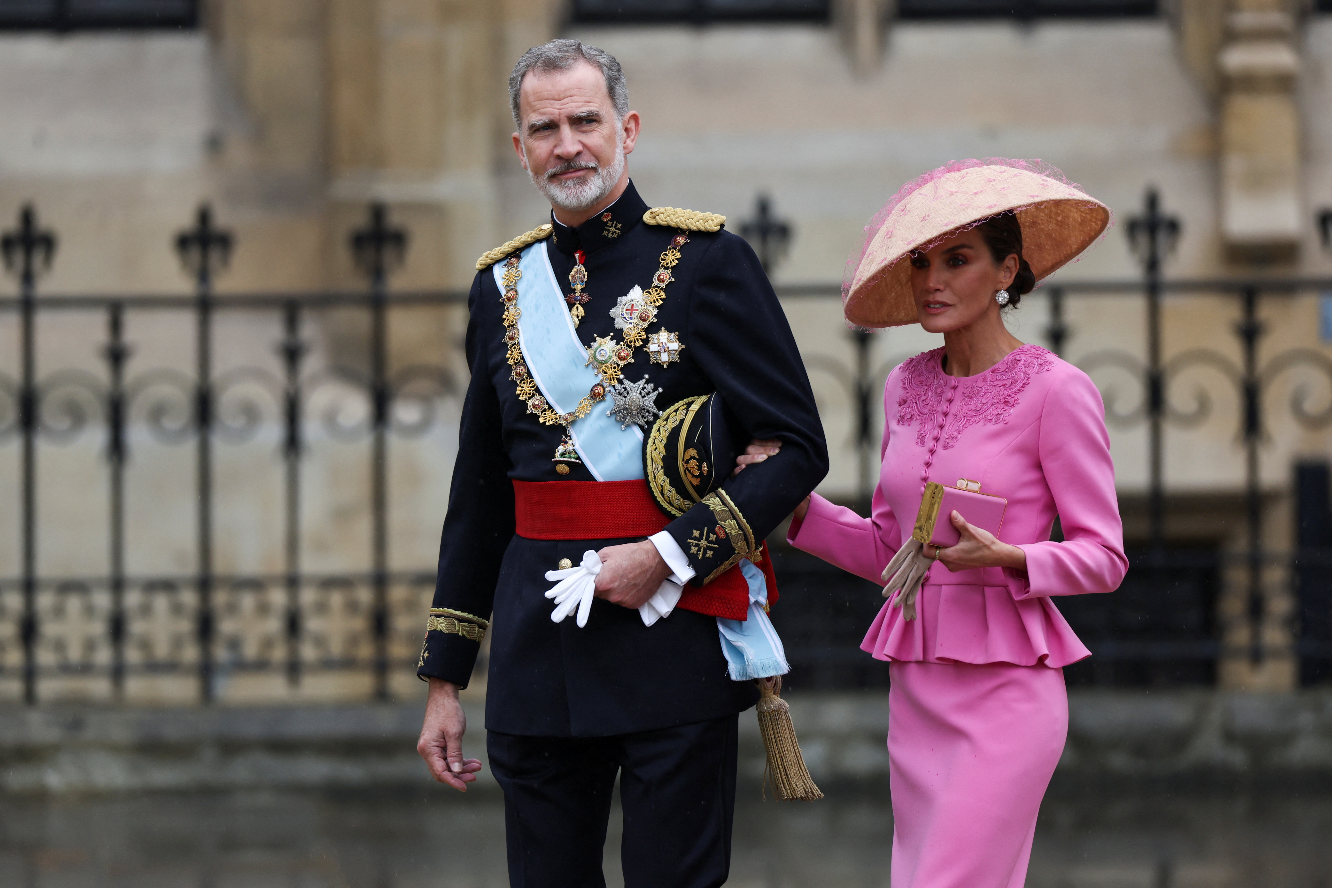 El rey Felipe VI y la reina Letizia representan a España en la coronación británica (REUTERS/Henry Nicholls)