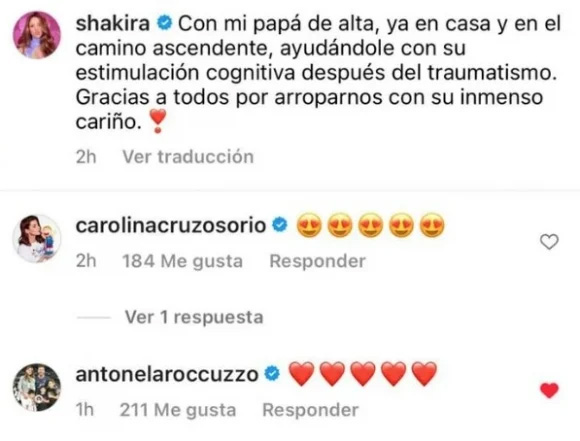 El cariñoso mensaje de Antonela Rocuzzo