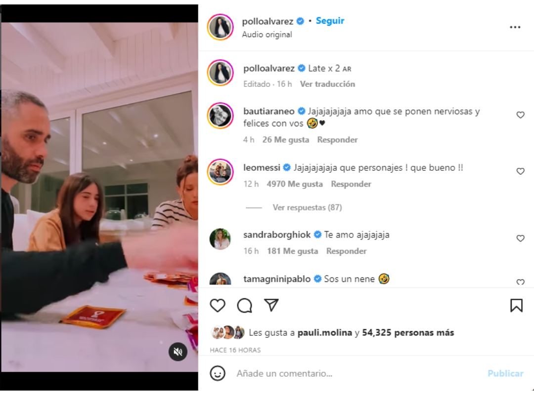 La respuesta de Messi al Pollo Álvarez