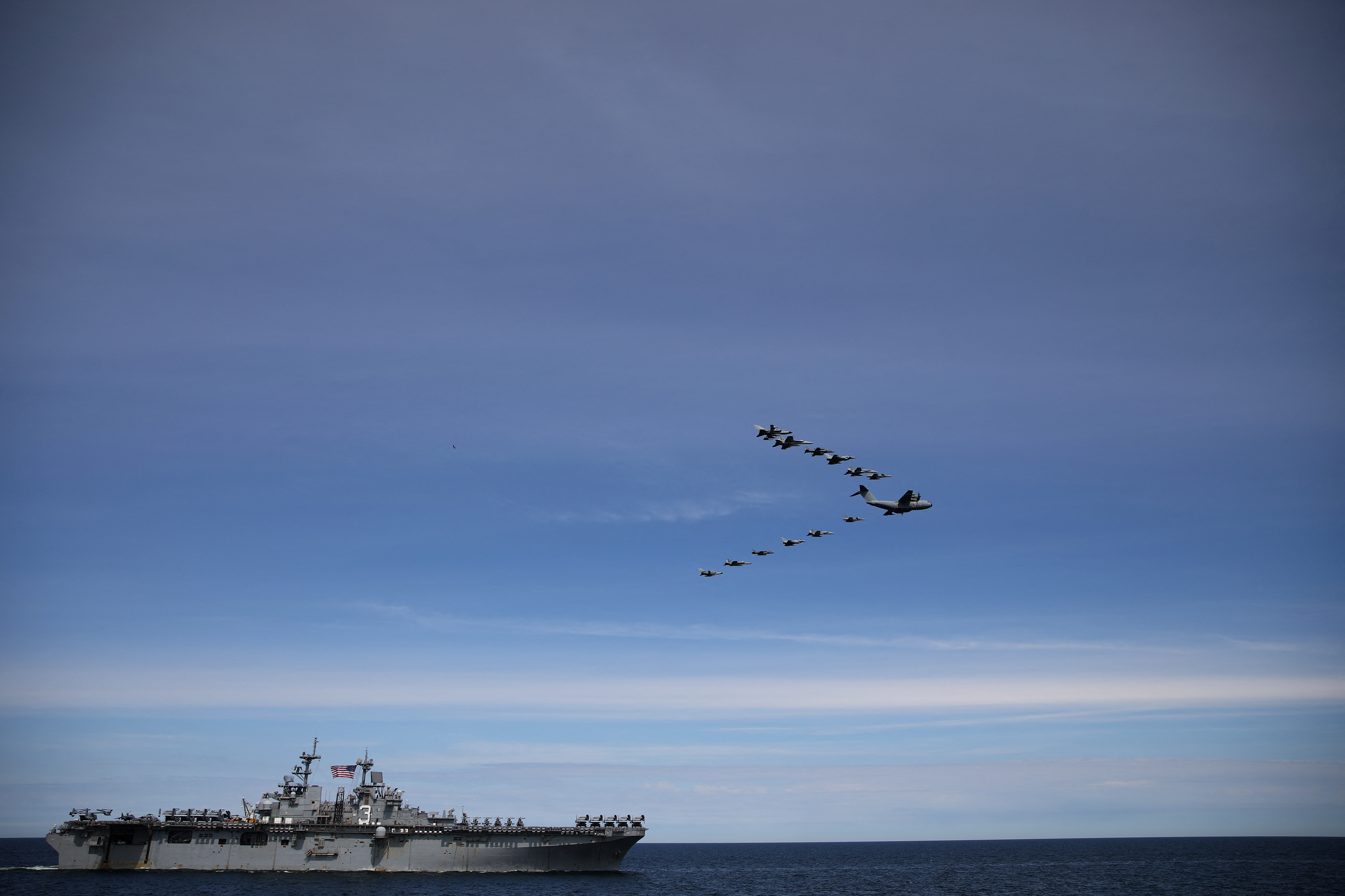 Un ejercicio de la OTAN en el mar Báltico (REUTERS/Stoyan Nenov)