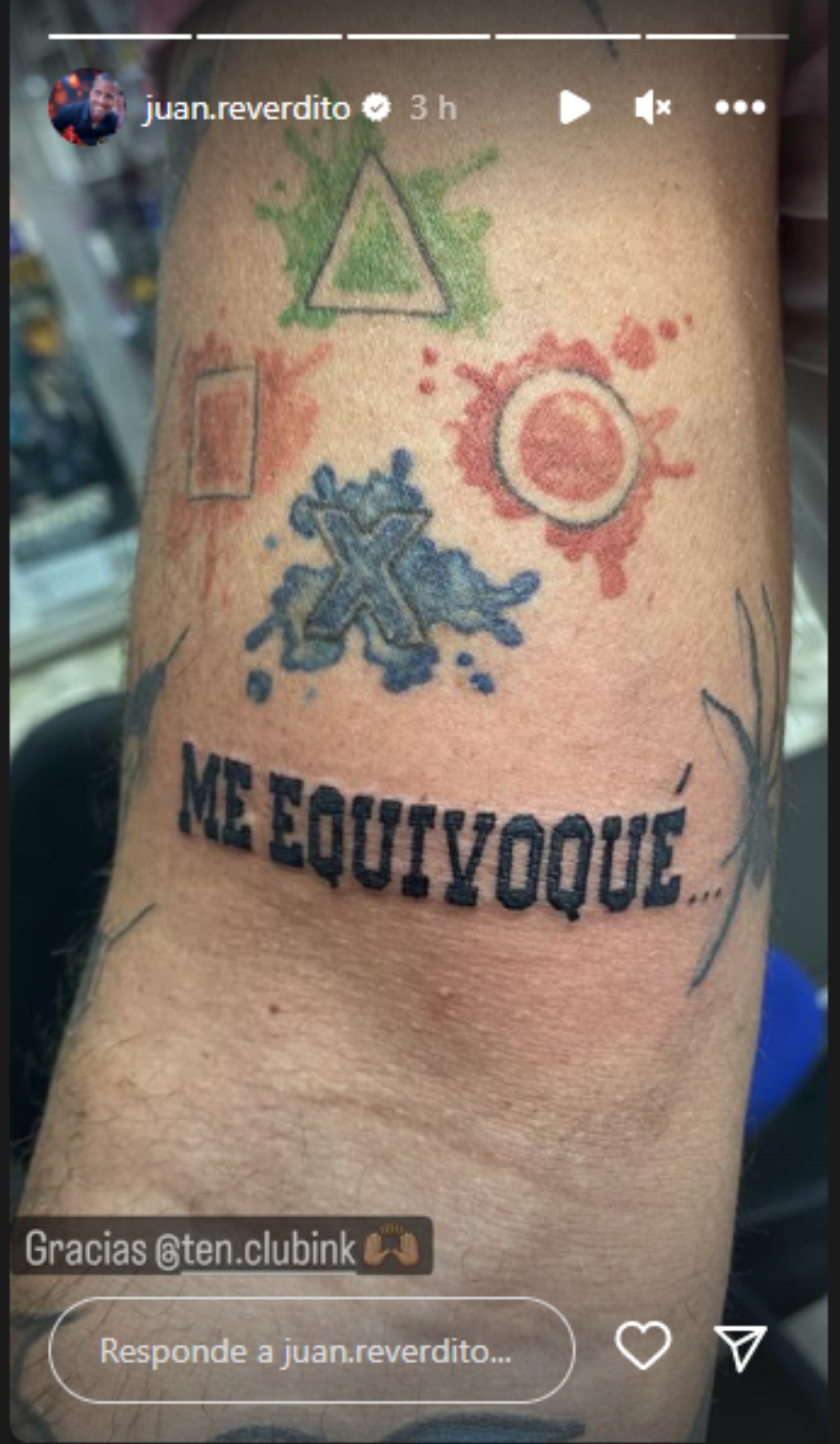 El tatuaje de Juan Reverdito