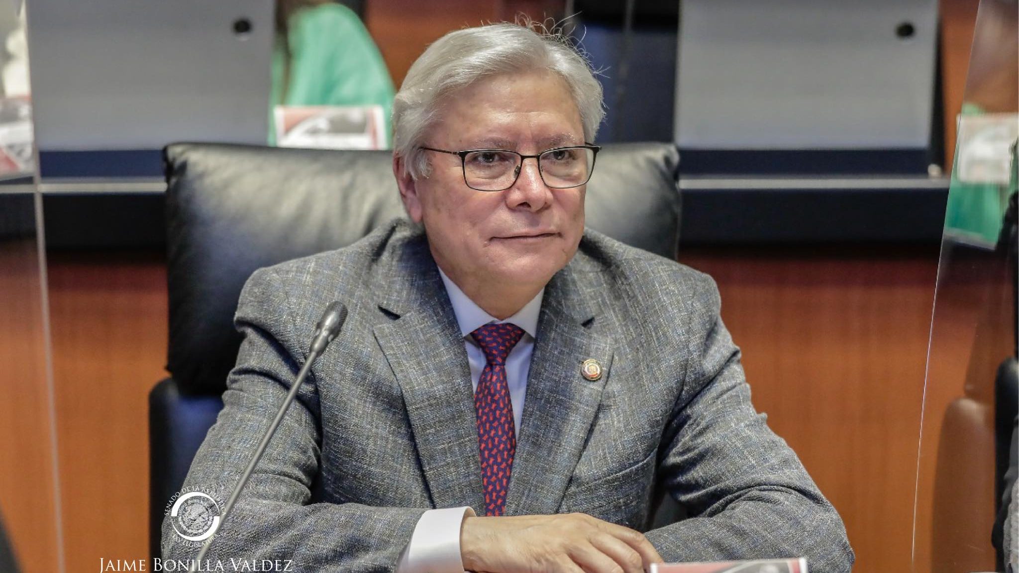 Jaime Bonilla se presentó al Senado pese a suspensión y Sánchez Cordero le pidió ser prudente