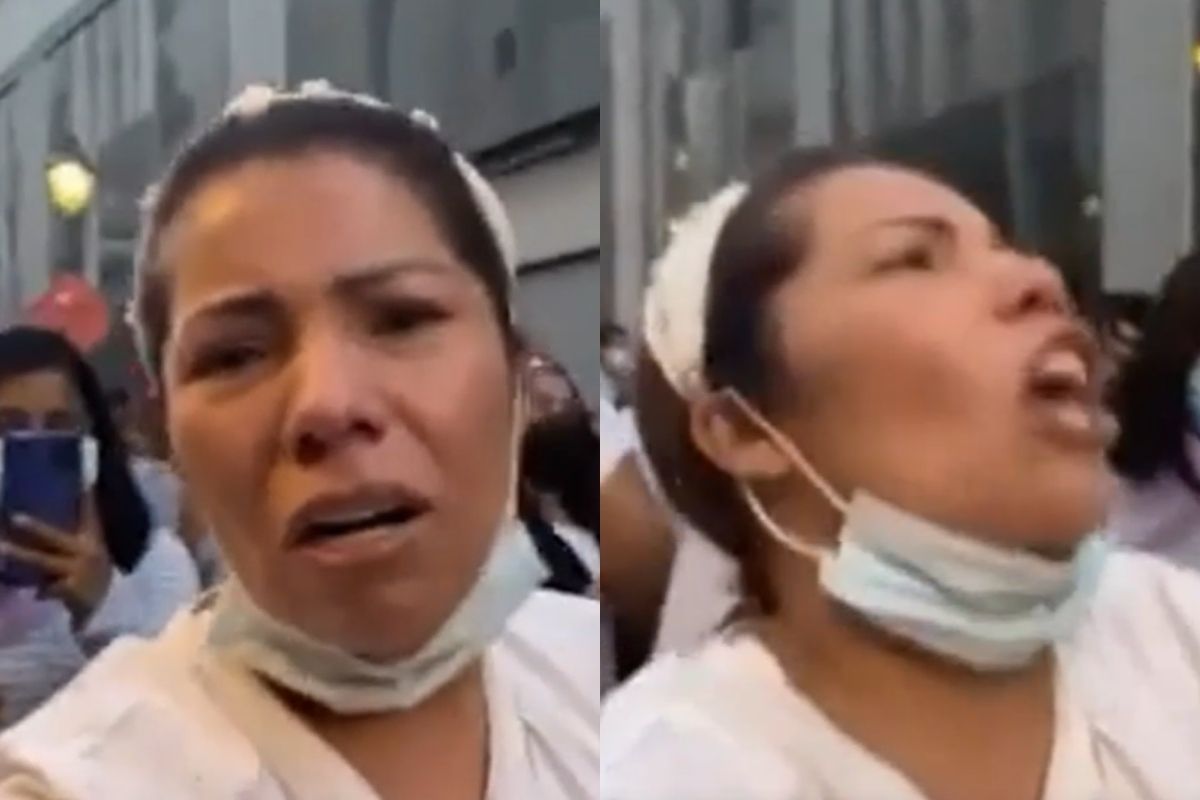 Susan Ochoa marchó al Palacio de Justicia para exigir pena de muerte contra el violador confeso de la pequeña Damaris. (Foto: Instagram/@susanochoamusica)