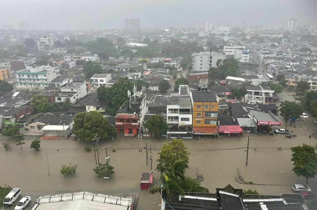 Imagen de las inundaciones que se registraron en Cartagena este jueves 15 de septiembre del 2022. Foto: Archivo particular