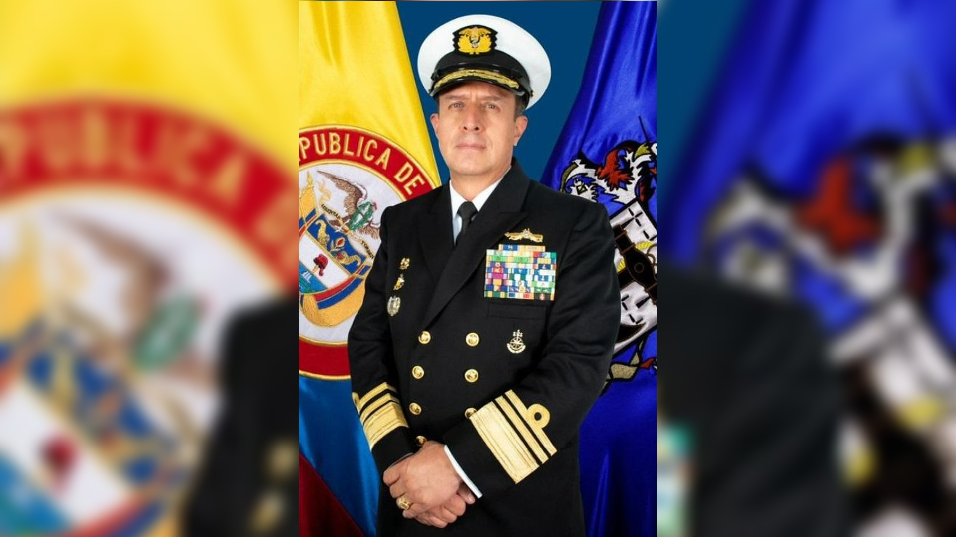 Almirante Francisco Hernando Cubides Granados, comandante Armada nacional de Colombia.