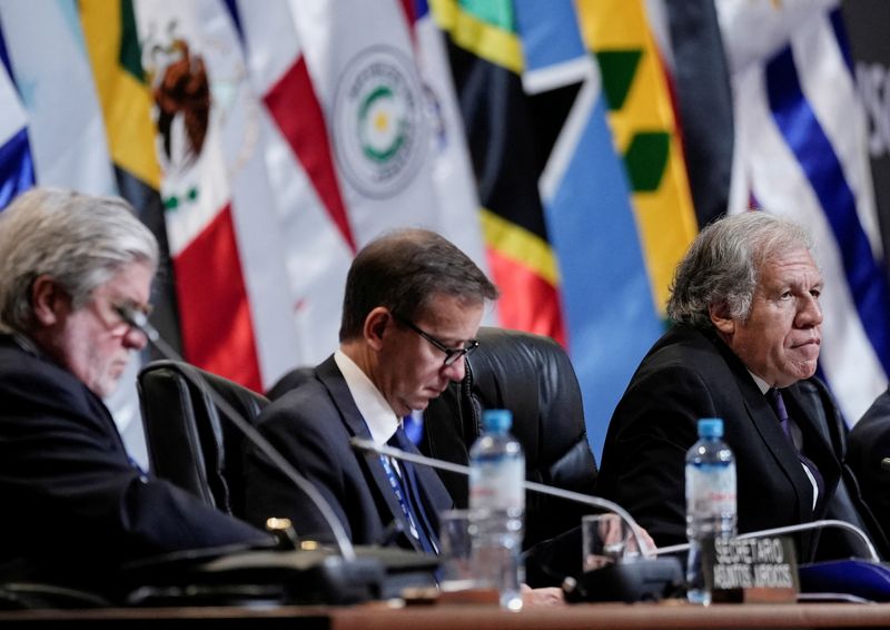 FOTO DE ARCHIVO: El Secretario General de la Organización de los Estados Americanos (OEA), Luis Almagro, asiste a una sesión en la 52 Asamblea General de la OEA, en Lima, Perú (REUTERS/Angela Ponce)