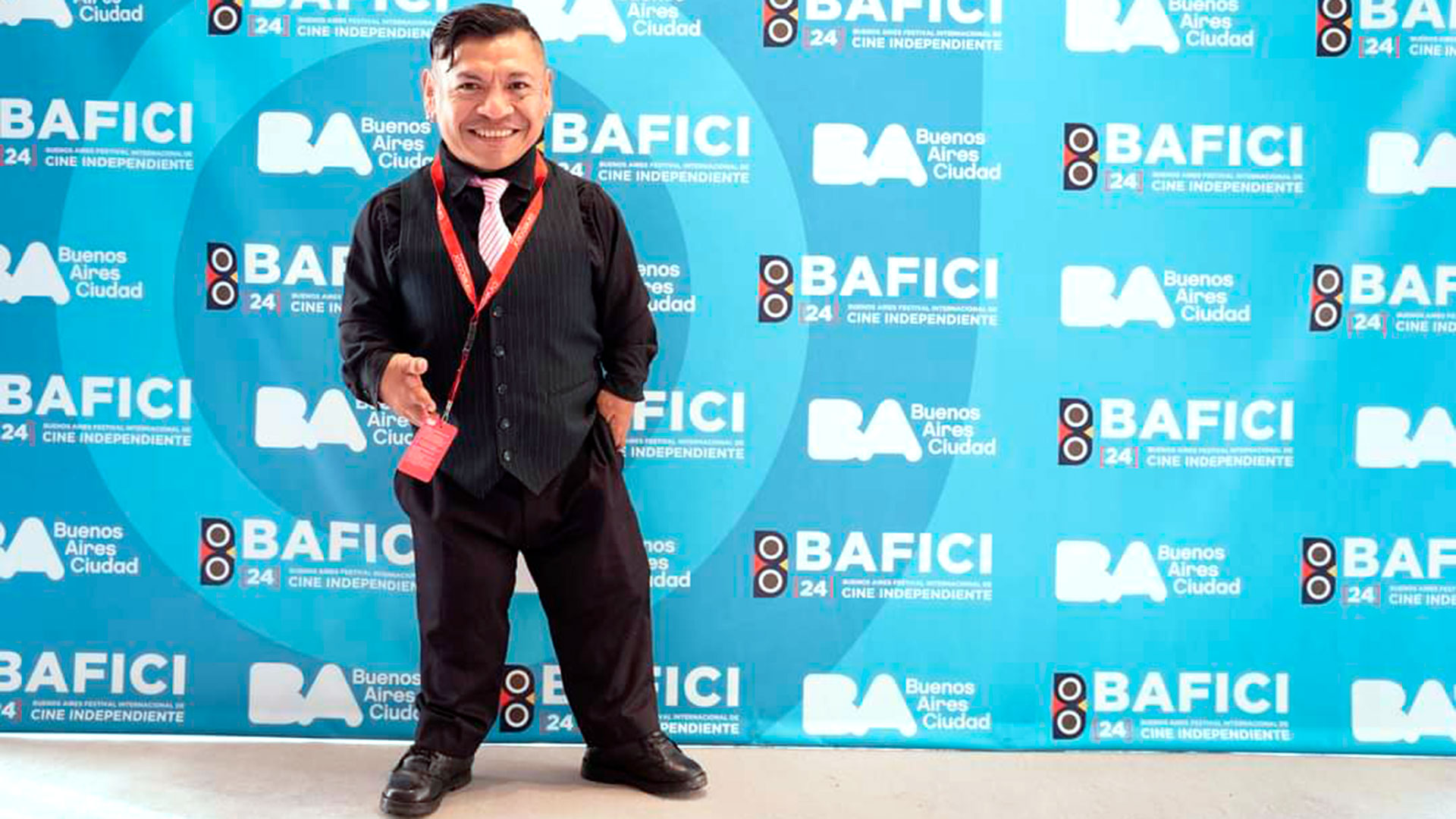 Darío durante la presentación del documental de su vida en el Festival de Cine Independiente de Buenos Aires