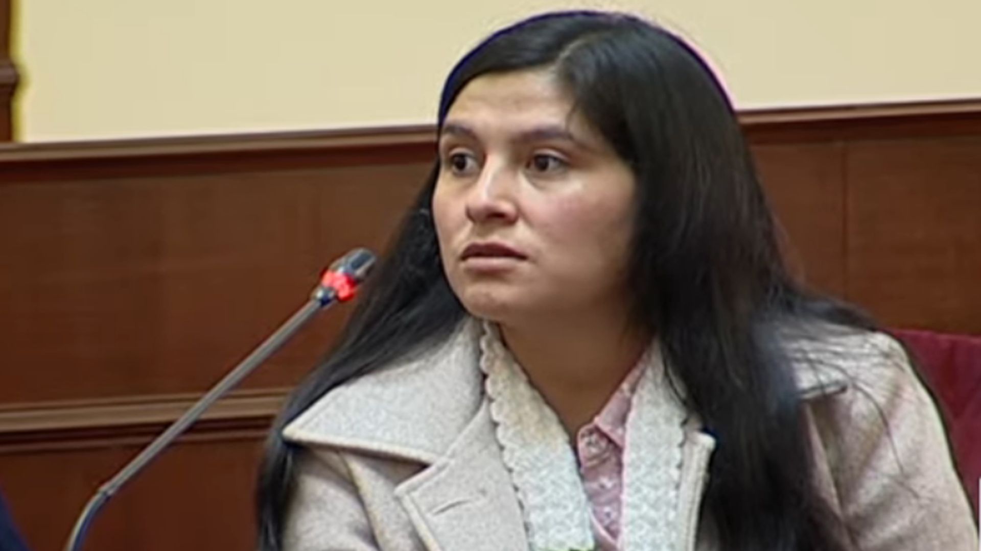 Yennifer Paredes, cuñada de Pedro Castillo, declara ante la Comisión de Fiscalización del Congreso