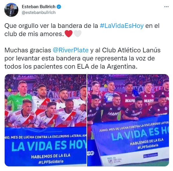 Tweet de Esteban Bullrich