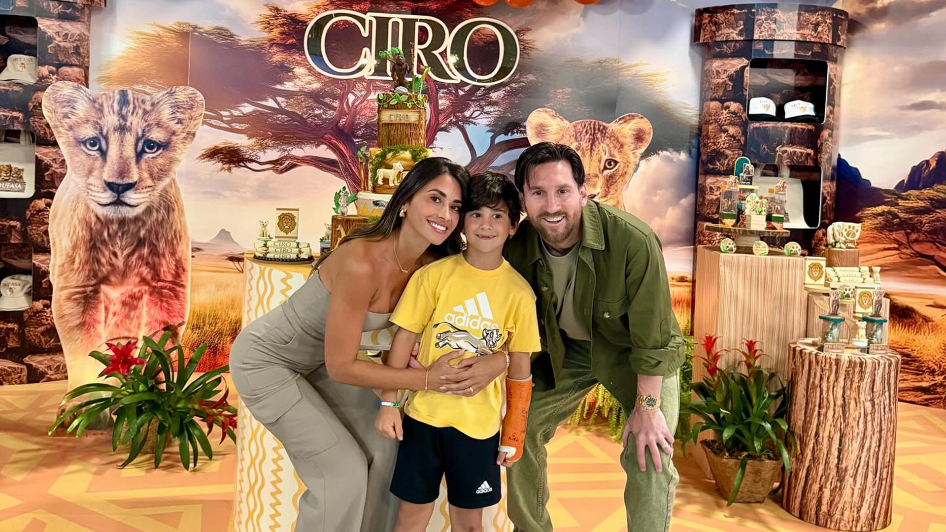 Antonela Roccuzzo compartió las fotos del cumpleaños de su hijo Ciro Messi: “El bebé de la familia” 