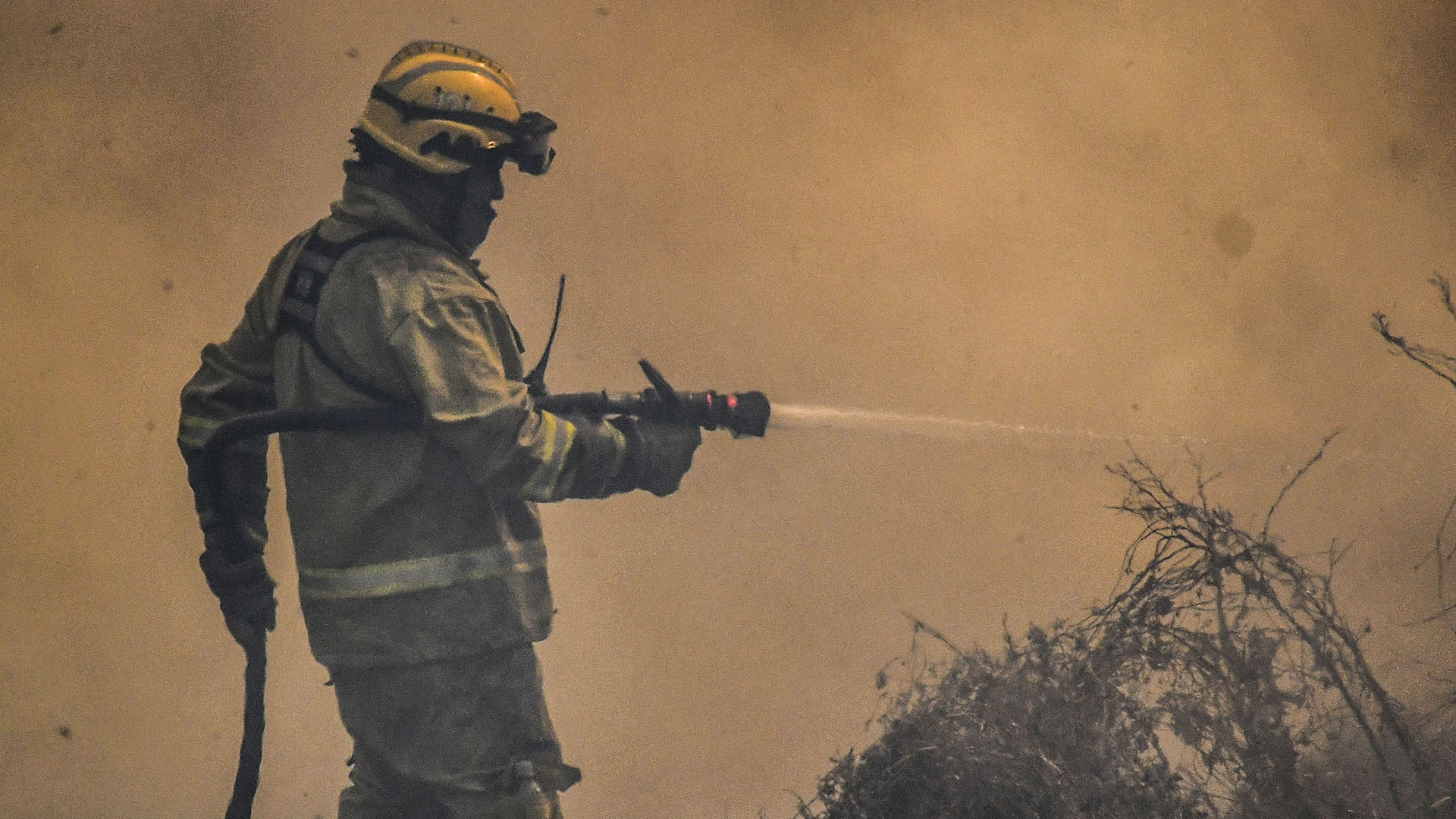 Bomberos modificaron la estrategia para combatir los incendios en los próximos dos días (Télam: Irma Montiel /amb)