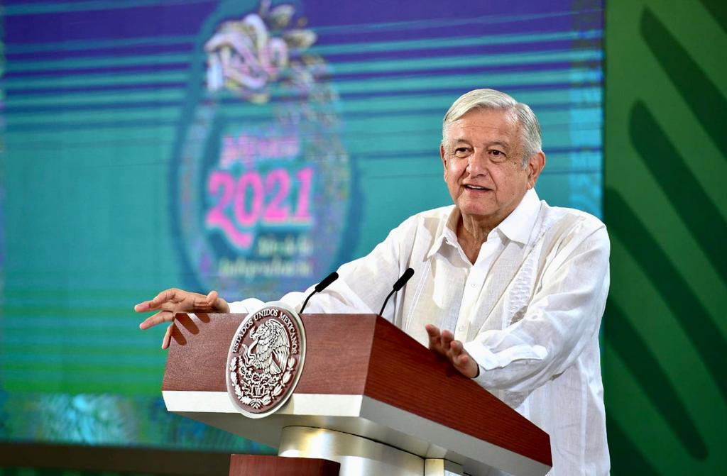 El presidente López Obrador pidió “no exagerar con medidas autoritarias” ante la tercera ola de COVID-19 en el país (Foto: Presidencia de México)